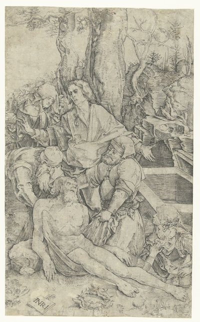 Kristuksen hautaus tekijältä Nicoletto da Modena (attributed to)