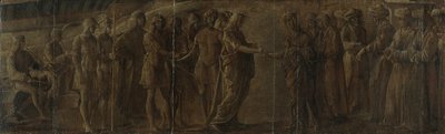 Kuninkaan ja kuningattaren tapaaminen, n. 1490-1510 tekijältä Nicolo Rondinelli