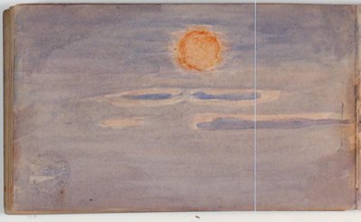 Pilvitutkimus auringonlaskun kanssa tekijältä Niels Larsen Stevns