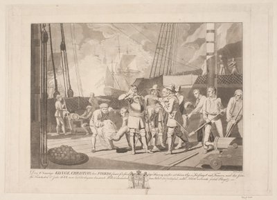 Christian IV Fehmarnin meritaistelussa 1644 tekijältä Niels Truslew