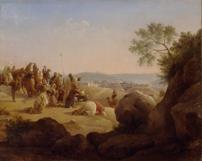 Pyhiinvaeltajat ennen Jerusalemia, 1831 tekijältä Nikanor Grigoryevich Chernetsov