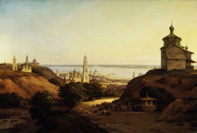 Näkymä Juriev-Povolzhskista, 1851 tekijältä Nikanor Grigoryevich Chernetsov