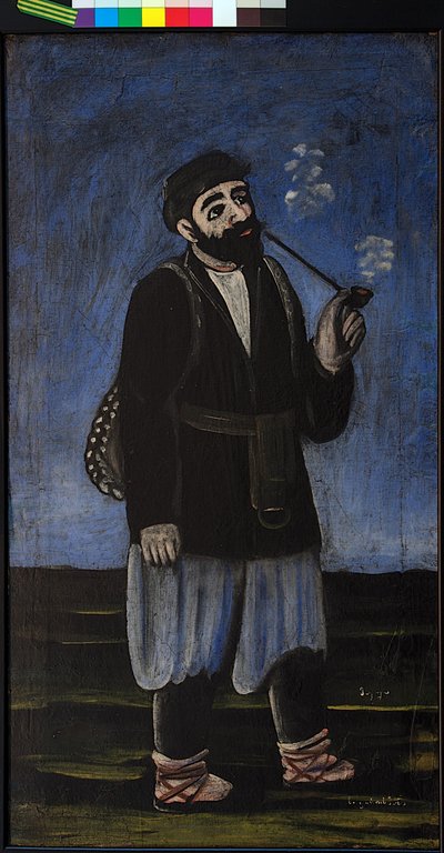 Porter Soso par Pirosmani (Pirosmanašvili), Niko (1862-1918). Öljy öljykankaalle, koko: 77x42 tekijältä Niko Pirosmanashvili