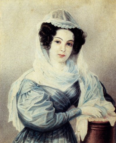 Camilla Ivseva Le Dantin muotokuva: 1908-19, joulukuun vaimo Vasily Ivsev, 18 tekijältä Nikolai Alexandrovich Bestuzhev