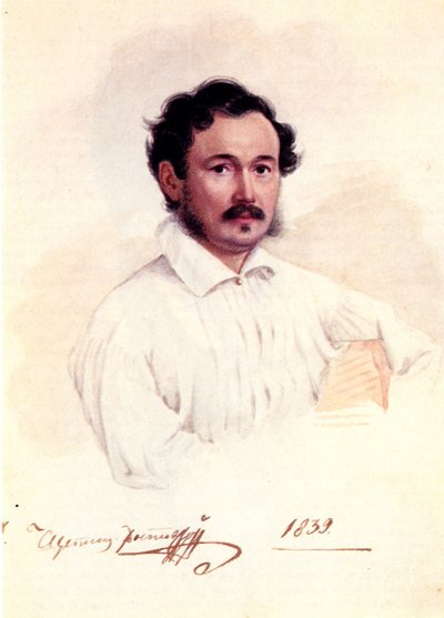 Dekabristin herttua Dmitri Shchepin-Rostovskin muotokuva 1798-1858, 1839 tekijältä Nikolai Alexandrovich Bestuzhev