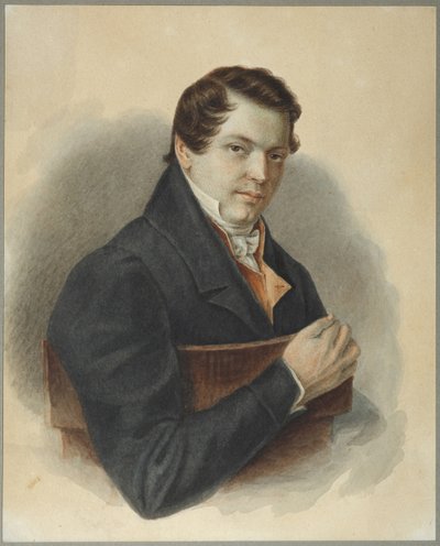 Dekabristin Mihail Naryshkinin muotokuva 1798-1863, 1832 tekijältä Nikolai Alexandrovich Bestuzhev