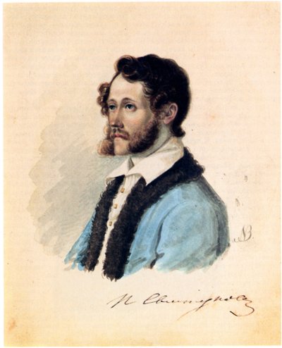 Dekabristin Pjotr Svistunovin muotokuva 1803-1889, 1836 tekijältä Nikolai Alexandrovich Bestuzhev