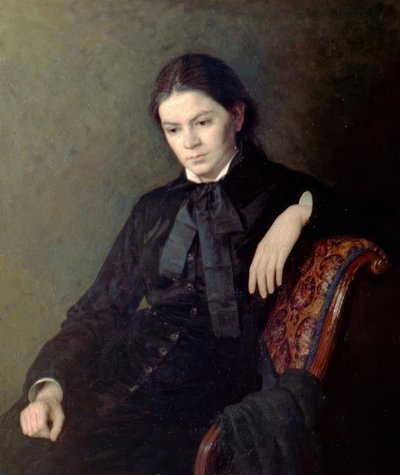 Tuntemattoman naisen muotokuva tekijältä Nikolai Alexandrovich Yaroshenko