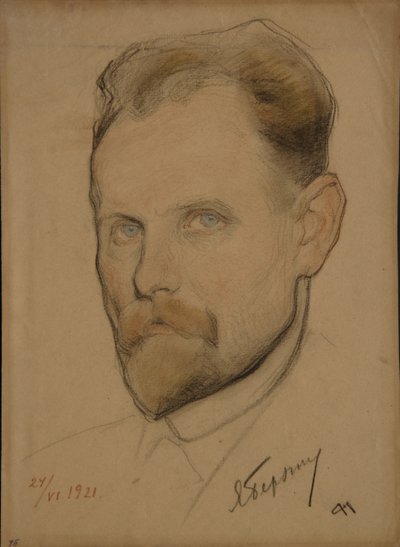 Jan Berzinin muotokuva 1889-1938, 1921 tekijältä Nikolai Andreevich Andreev