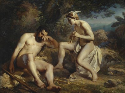 Mercury tuudittaa Argusin uneen, 1864 tekijältä Nikolai Andreyevich Koshelev