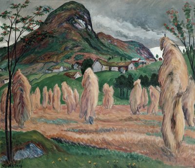 Syksyinen kosteus ja vaeltavat lyhteet tangossa tekijältä Nikolai Astrup