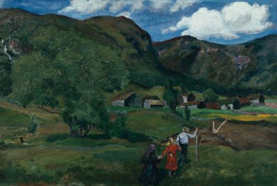 Leikkivät lapset tekijältä Nikolai Astrup