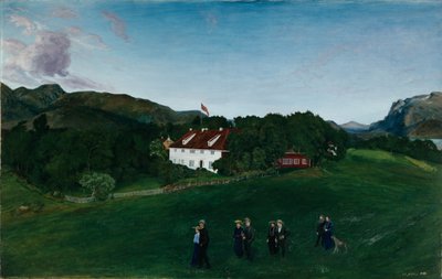 Svanøen kartano, noin 1904 tekijältä Nikolai Astrup