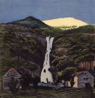 Vesiputous ja jäätikkö tekijältä Nikolai Astrup