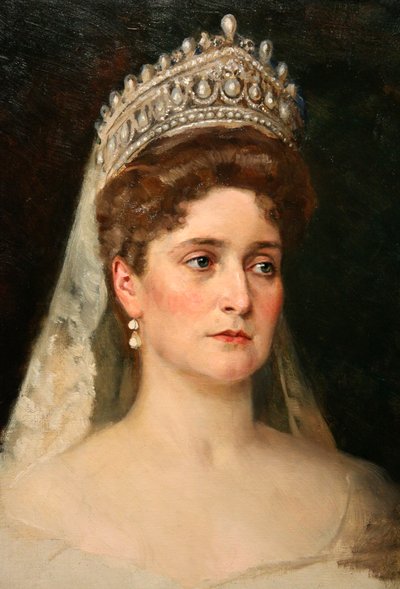 "Keisarinna Aleksandra Fedorovnan muotokuva", 1907 tekijältä Nikolai Bodarevsky