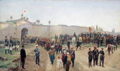 Turkin antautuminen Nikopolissa 4.6.1877