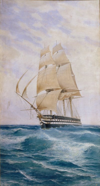 Laiva linjalla Imperatritsa Mariya, 1890-luku tekijältä Nikolai Dmitryevich Prokofyev