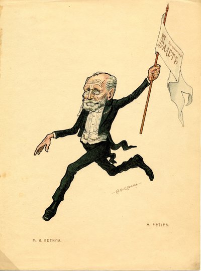 Marius Petipa Teos: Venäläinen baletti karikatyyreissä, 1902-1905 tekijältä Nikolai Gustavovich Legat