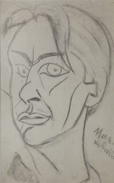 Poet Vladimir Mayakovsky 1893-1930, 1913.  tekijältä Nikolai Ivanovich Kulbin