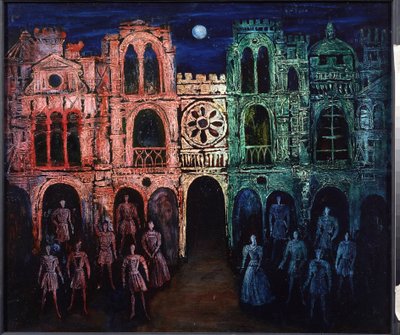 William Shakespearen näytelmän Romeo et Juliette lavastus, 2002 (piirustus) tekijältä Nikolai Konstantinovich Agafonov