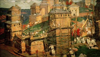Kaupungin rakentaminen tekijältä Nikolai Konstantinowitsch Roerich