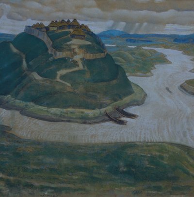 Gorodishche Vanha slaavilainen linnoitettu asutus tekijältä Nikolai Konstantinowitsch Roerich