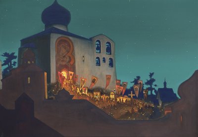 Venäjän pääsiäinen, 1924 tekijältä Nikolai Konstantinowitsch Roerich