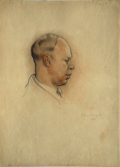 Säveltäjä Sergei Prokofjevin (1891-1953) muotokuva. tekijältä Nikolai Nikolayevich Vysheslavtsev