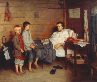 Sairaan opettajan kanssa tekijältä Nikolai P. Bogdanow Bjelski