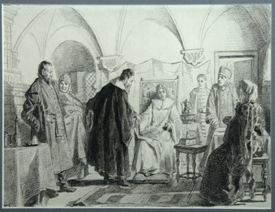 Maria Ivanovna Khlopova, tsaari Mihail Fjodorovitšin morsian, 1884 tekijältä Nikolai Vasilyevich Nevrev