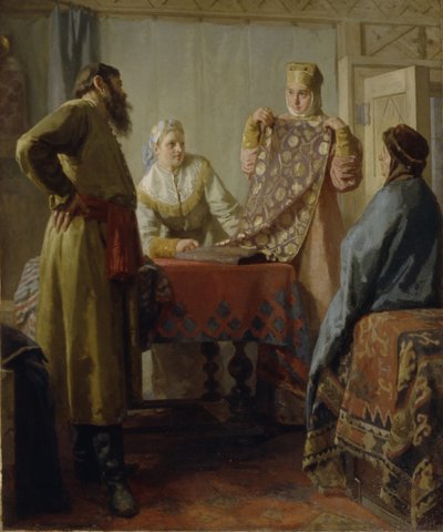 Kohtaus 1600-luvun arjesta, 1800-luvun puolivälistä. tekijältä Nikolai Vasilyevich Nevrev