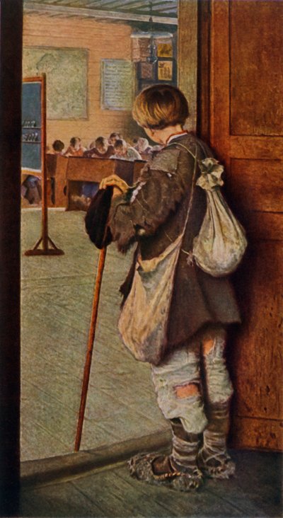 "By the School Doors", 1897, 1965. tekijältä Nikolaj Petrovic Bogdanov Bel