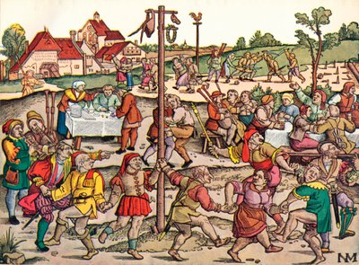 "Villagers Celebration", c1530, 1949 tekijältä Nikolaus Meldemann