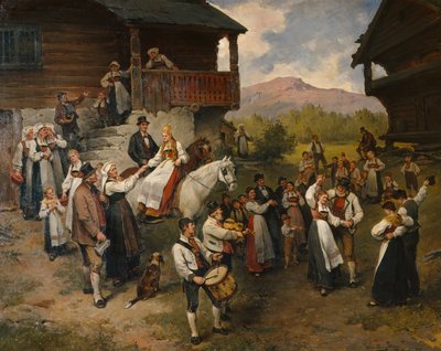 Maanviljelijöiden häät Eidsfjordissa tekijältä Nils Bergslien