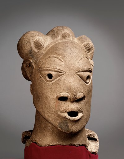 Pää Rafin Kurasta, Nigeriasta, 500 eKr. - 200 jKr (terrakotta) tekijältä Nok Culture