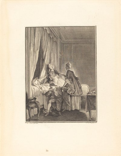 Rakkauden rokottaminen tekijältä Noël Le Mire after Jean Michel Moreau