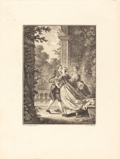 Ymmärtämättä tästä mysteeristä mitään tekijältä Noël Le Mire after Jean Michel Moreau
