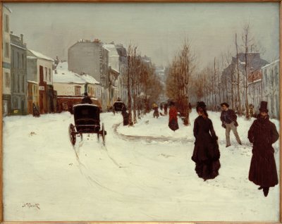 Le Boulevard de Clichy sous la neige tekijältä Norbert Goeneutte