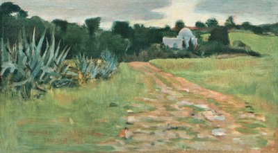 Saints House and Field, Tanger, 1885 tekijältä Norman Garstin