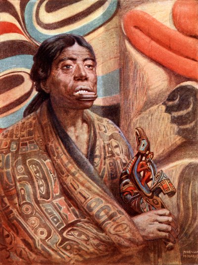 Haidan nainen Queen Charlotte Islandilta (Luoteis-Amerikka) tekijältä Norman Hardy