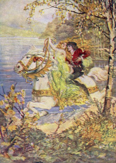 Todellinen Tuomas ja kaunis kuningatar (väri litho) tekijältä Norman Mills (after) Price