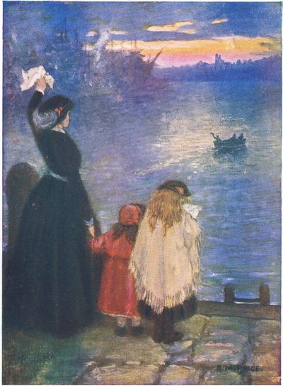 Erot: "Taivaan testamentti on säätänyt, että ihmisen on erotettava kaikesta, mitä hän eniten rakastaa (väri litho) tekijältä Norman Mills Price