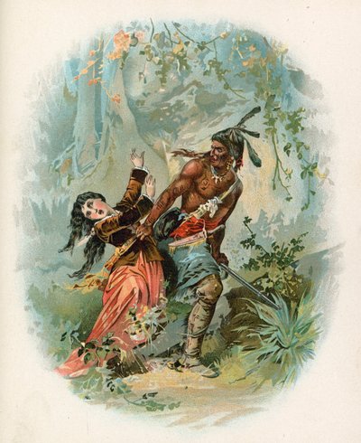 Kuvitus viimeisille mohikaaneille tekijältä North American