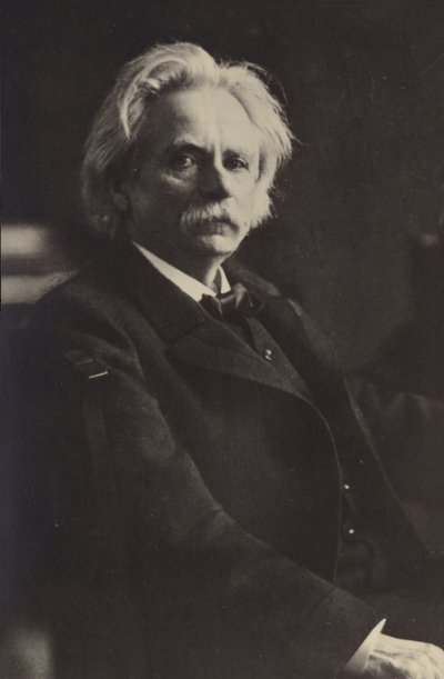 Edvard Grieg, norjalainen säveltäjä ja pianisti (1843-1907). tekijältä Norwegian Photographer
