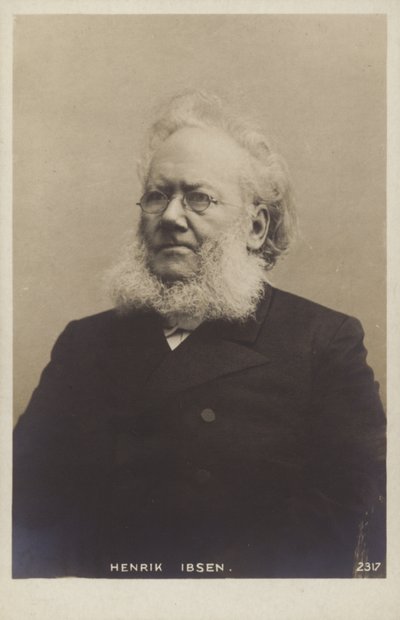 Henrik Ibsen (1828-1906), norjalainen näytelmäkirjailija tekijältä Norwegian Photographer