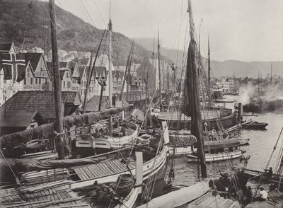 Näkymä Bergenin satamaan tekijältä Norwegian Photographer