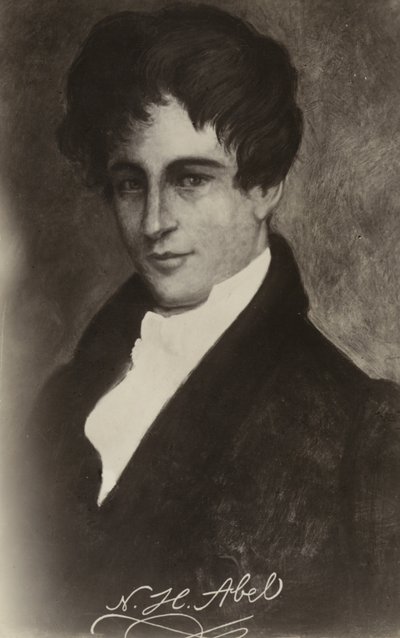 Niels Henrik Abel (1801-1829), norjalainen matemaatikko tekijältä Norwegian School