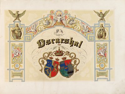 Oscarshalin nimilehti, 1852 tekijältä Norwegian School