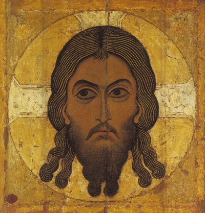 Pyhät kasvot (tempera ja kulta paneelissa) tekijältä Novgorod School