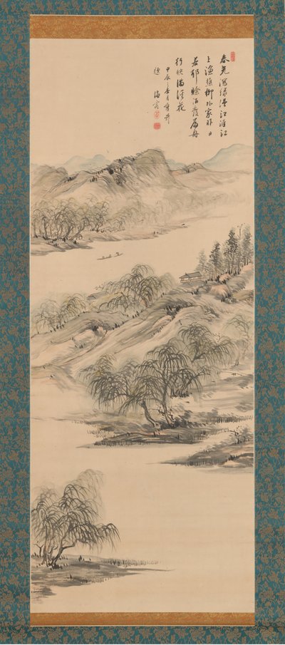 Kevätmaisema, 1844. tekijältä Nukina Kaioku